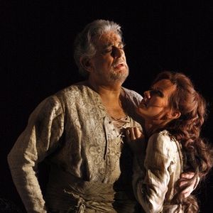 Sarah Coburn with Placido Domingo at the Washington National Opera's production of Tamerlano