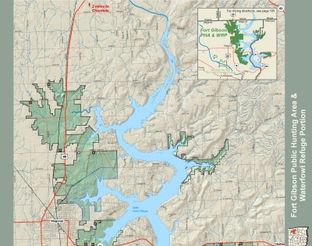 View Fort Gibson Wildlife Management Area Map