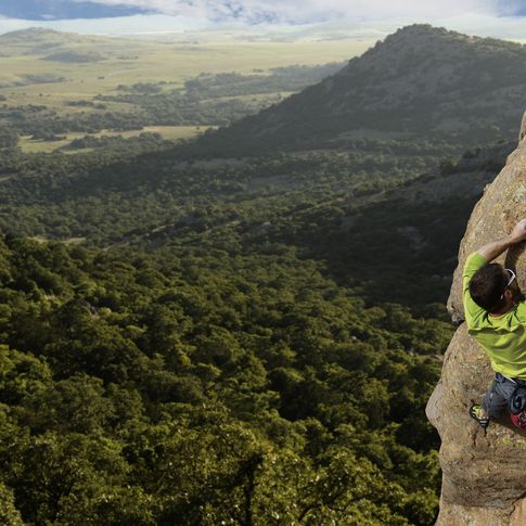 Embark on an extreme Oklahoma adventure by climbing Mount Scott in Lawton.