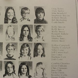 Garth Brooks in his Yukon Junior High School yearbook.