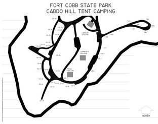 Caddo Hill Tent Area Reservation Map