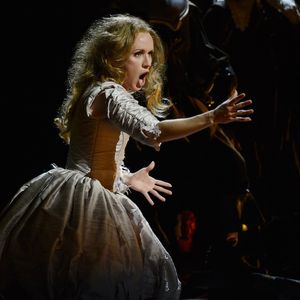Sarah Coburn performing at the Boston Lyric Opera's I Puritani
