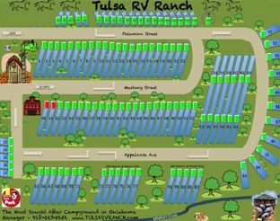 View Tulsa RV Ranch Map