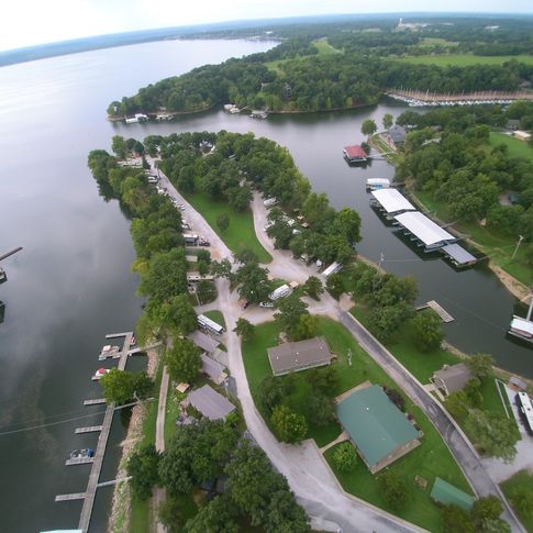 Enjoy Grand Lake with a stay at Water's Edge RV & Cabin Resort in Vinita.