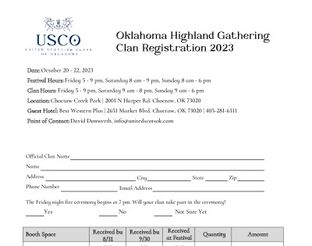 View Clan Registration Form.