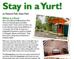 Information about the Yurts