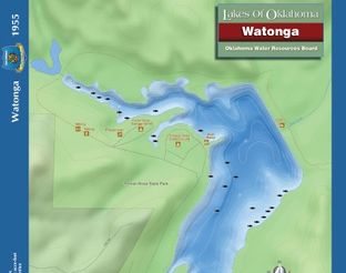Lake Watonga Map