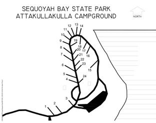 Sequoyah Bay Attakullakulla Campground Map.
