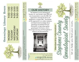 Genealogical Society Membership Brochure